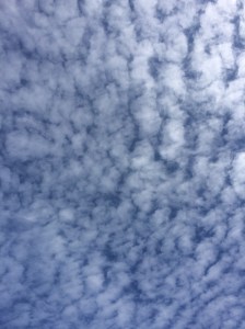 Ever-changing cloud formations.